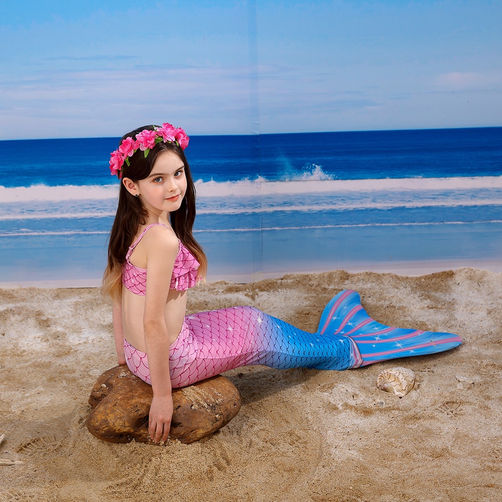 Bikini Ba Mảnh Hình Nàng Tiên Cá Cho Bé Gái