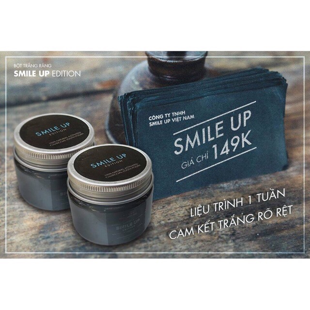 Bột than hoạt tính trắng răng Smile Up Edition