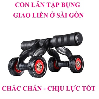 Con lăn tập bụng yoga gym cơ bụng 4 bánh tại nhà giảm mỡ bảo hành 30 ngày