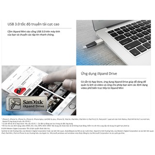 USB 3.0 SanDisk 16GB iXpand IX30 Lightning Connector
