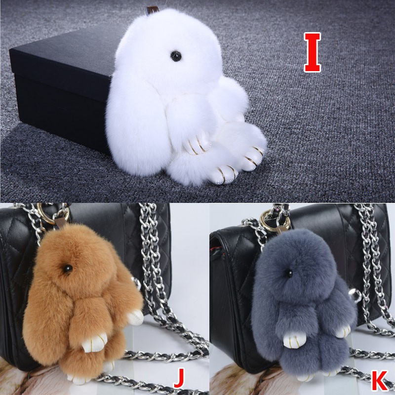 Móc Khóa Thỏ Nhồi Bông Dễ Thương Đáng Yêu