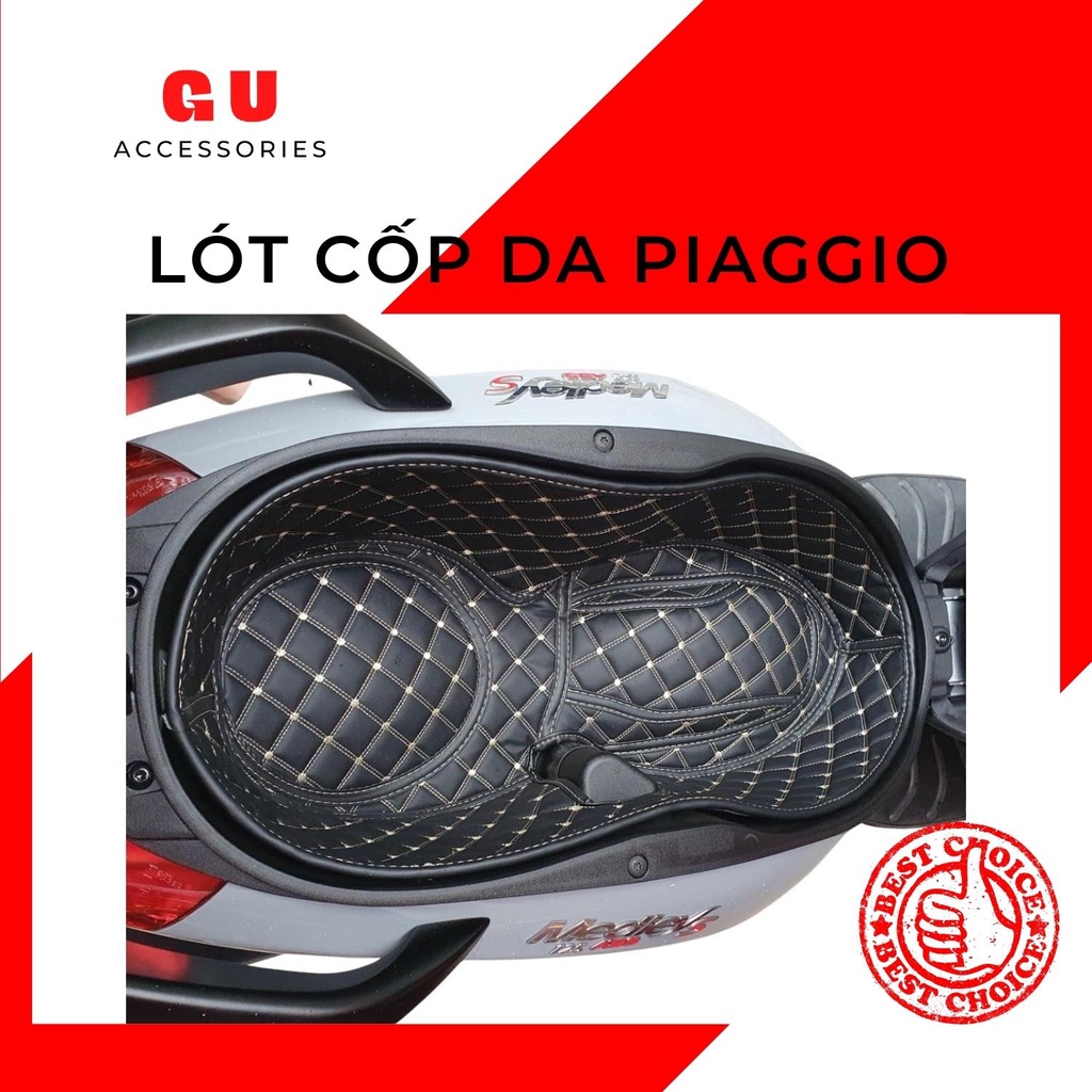 Lót cốp xe máy PIAGGIO MEDLEY chất liệu da cao cấp chống nóng thiết kế có túi tiện dụng GU