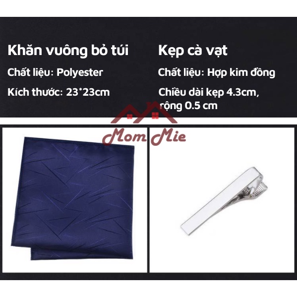 Bộ cà vạt nam dự tiệc/quà tặng 6 món cao cấp, sang trọng, độc lạ H7C