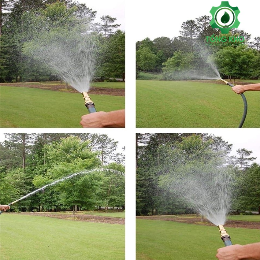 Vòi tưới cây tăng áp - Đầu vòi xịt tăng áp suất nước  (Tặng kèm quai siết) - Tổng kho kim khí điện nước