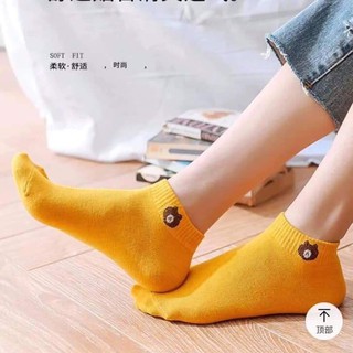 Sét 10 Đôi Tất Gấu Nữ Cổ Ngắn