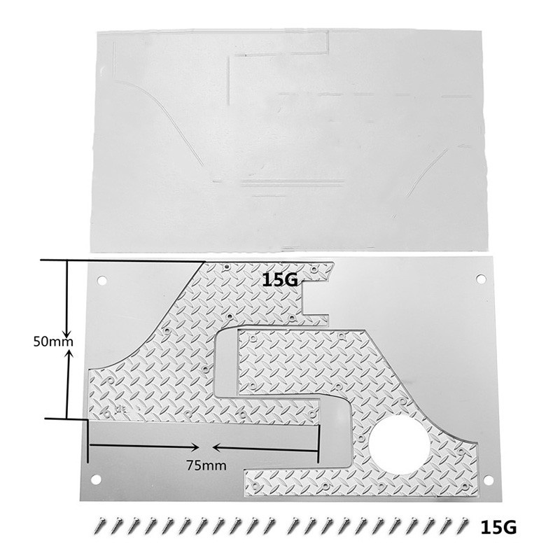 Metal Taillight Cover DIY Corner for AXIAL SCX10 III AXI03007 ,Black