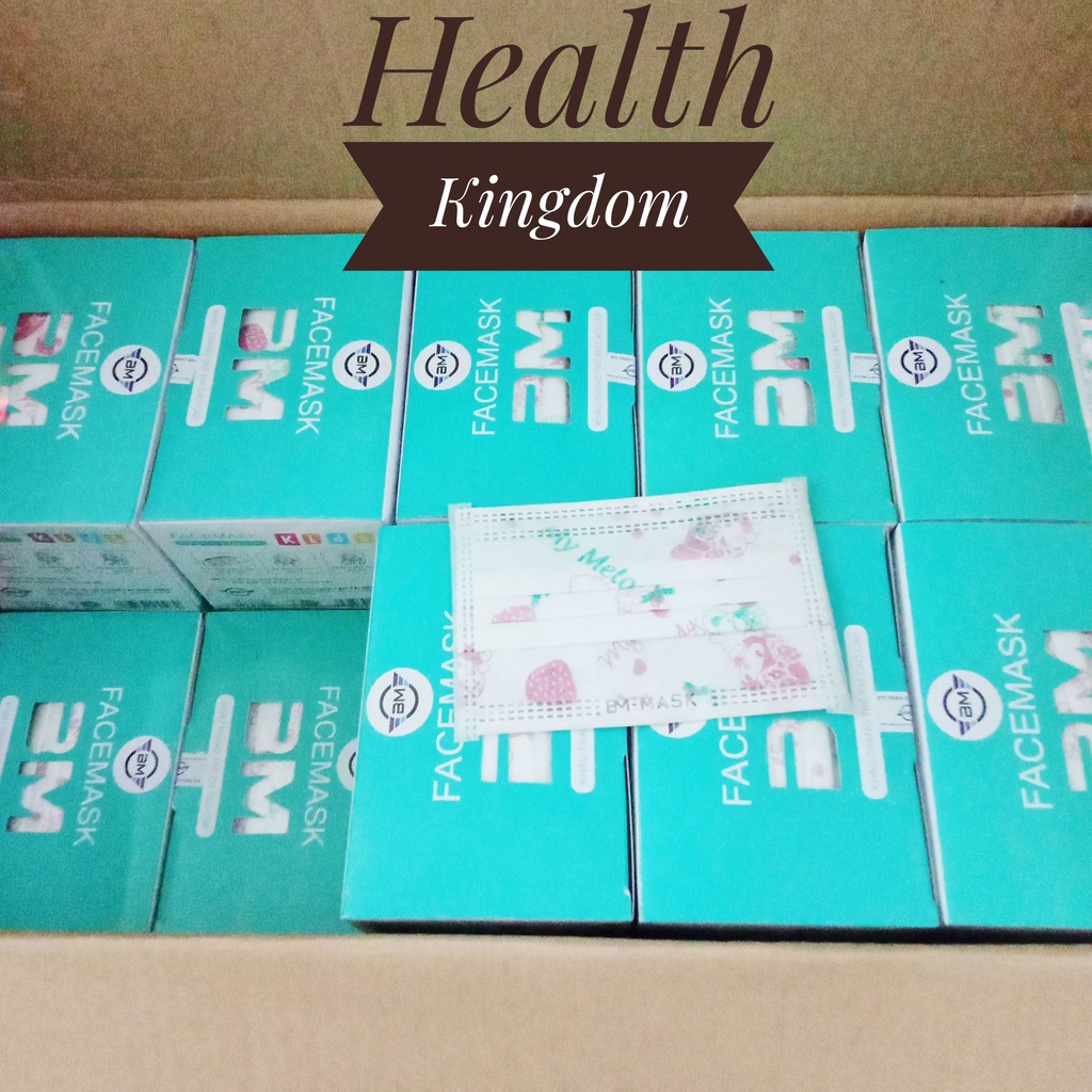 Khẩu trang y tế trẻ em BM KIDS Health Kingdom, 50 chiếc/hộp