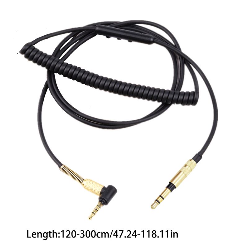 Dây Cáp Lò Xo 3.5MM Kèm Mic Cho Tai Nghe Sony MDR-10r MDR-1A XB950 Z1000 MSR7