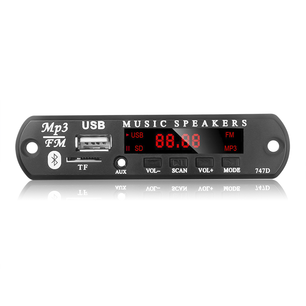 Mô Đun Giải Mã Âm Thanh Mp3 Bluetooth 5.0 Mp3 Wav Hỗ Trợ Thẻ Tf Usb / Sd
