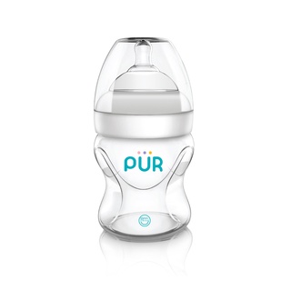 Combo Bình sữa cổ rộng Pur Advanced Plus 150ml (có sẵn núm S (0-3th) + vỉ núm M