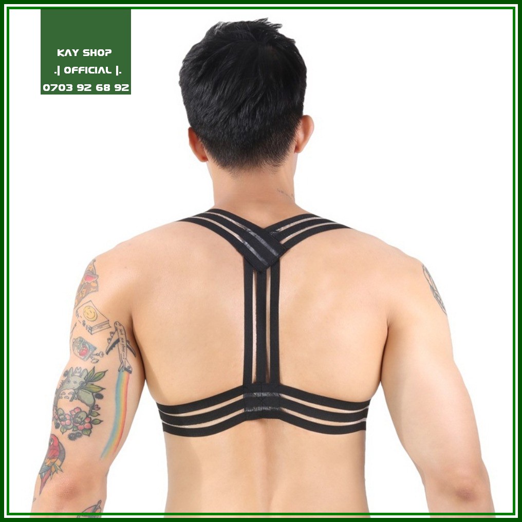 Đai ngực nam sexy dây độc lạ tôn cơ ngực CLEVER quyến rũ thu hút