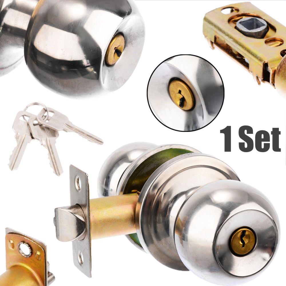 MOCHO Bộ Tay Nắm Cửa Bằng Thép Không Gỉ Kèm Chìa Khóa Tiện Dụng