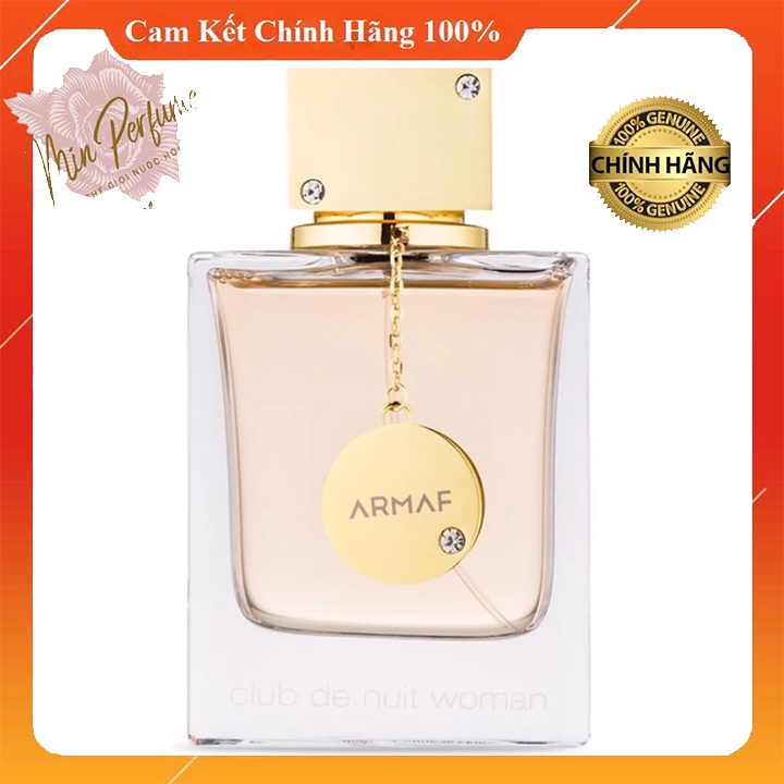 Nước hoa nữ cao cấp Armaf Club De Nuit Women 5ml-10ml-20ml - Nữ tính, thanh lịch, Ấm áp