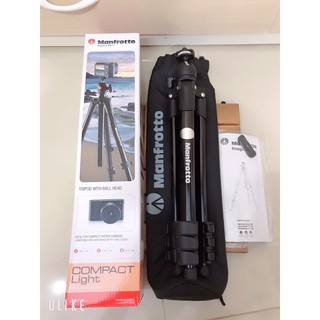 Chân Máy Manfrotto Compact Light (Đen)