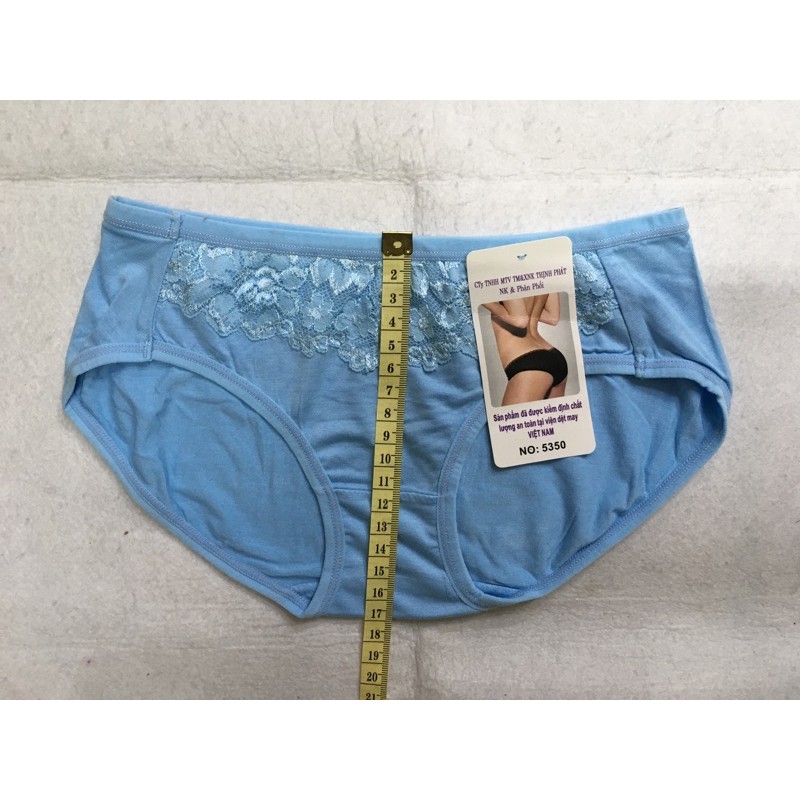 10 Quần lót nữ cotton phối ren (5350) HT hiệu Thịnh Phát. CT