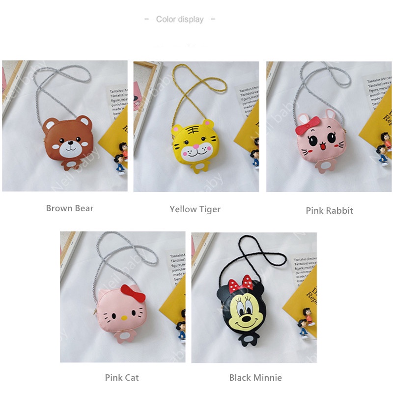 Túi Đeo Chéo Họa Tiết Dễ Thương Cho Bé Gái