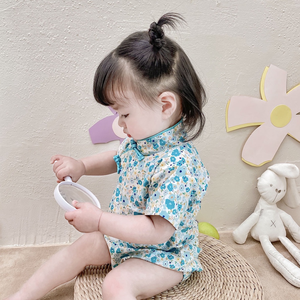 Đồ Ngủ Liền Thân Kiểu Hán Phục Dễ Thương Cho Bé 0959