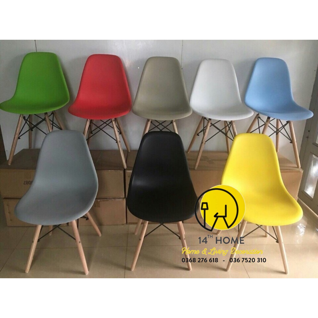 GHẾ EAMES Chân Gỗ Đan Thép (Ghế làm việc, quán cafe, phòng ăn...) Kiểu Hiện Đại Hàn Quốc | BigBuy360 - bigbuy360.vn