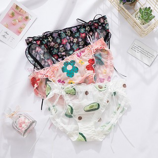Tuyệt quần lót nữ ren lưới bánh bèo thắt nơ đẹp