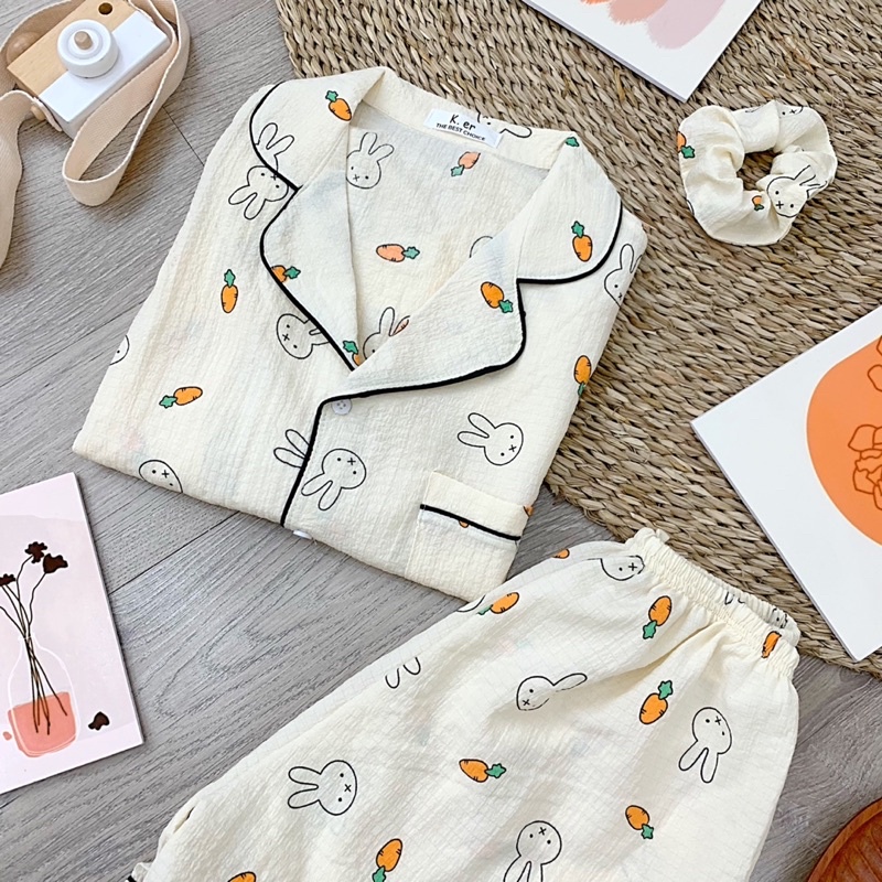 Bộ đồ pijama chất xôp nhiều màu siêu xinh