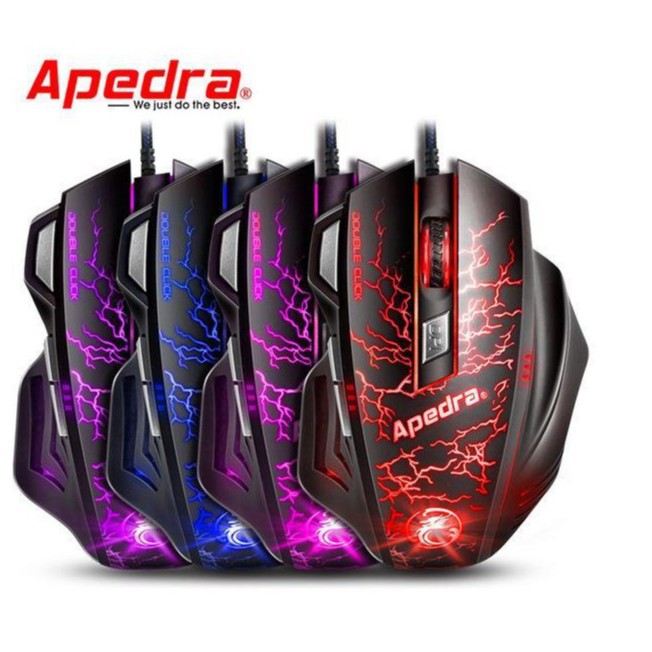 Chuột Gaming IMICE Apedra A7 3200DPI – Led đổi màu cực đẹp – Bảo hành 12 tháng !!!