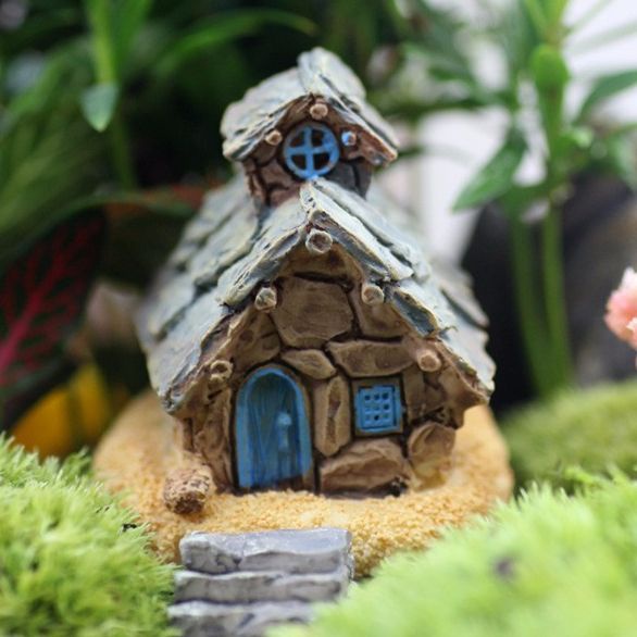 Mô hình nhà mini làm tiểu cảnh làm tiểu cảnh terrarium