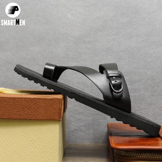 Dép da SMARTMEN màu đen DD-04Đ