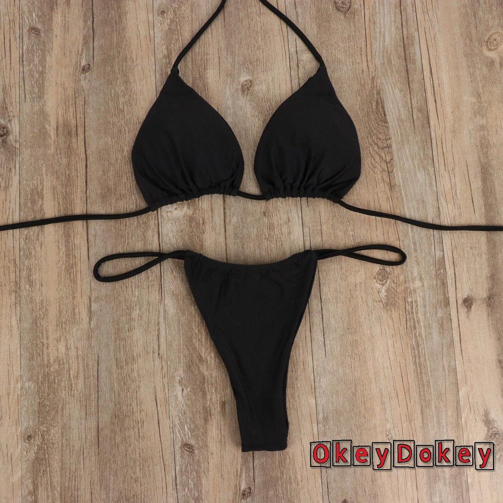 Bộ Bikini 2 Mảnh Có Mút Nâng Ngực Thiết Kế Hở Lưng Quyến Rũ Thời Trang Cho Nữ