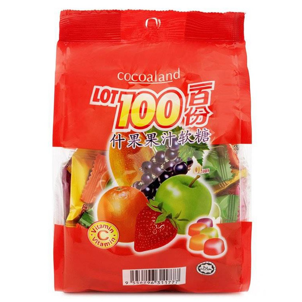 Kẹo LOT 100 Cocoaland vị tổng hợp túi 1kg