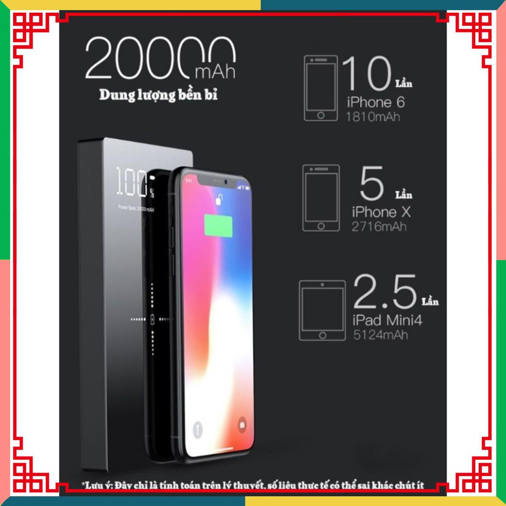 Pin sạc dự phòng hỗ trợ sạc không dây 20000mAh Tovaoon [Giá đẳng cấp]