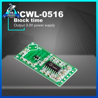 RCWL-0516 Mô-đun vi sóng phát hiện chuyển động cảm biến radar Doppler cho Arduino