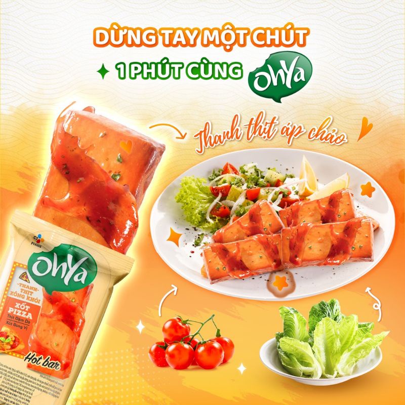 THANH OHYA HOTBAR 35gr vị siêu ngon ăn liền