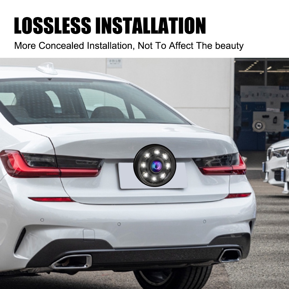 Camera 8 LED CCD Góc Rộng 170 Độ Chống Thấm Nước° Camera Quan Sát Phía Sau Xe Hơi Tầm Nhìn Ban Đêm | BigBuy360 - bigbuy360.vn