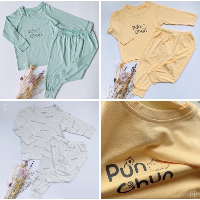 Bộ dài tay Punchun siêu co giãn cho bé yêu