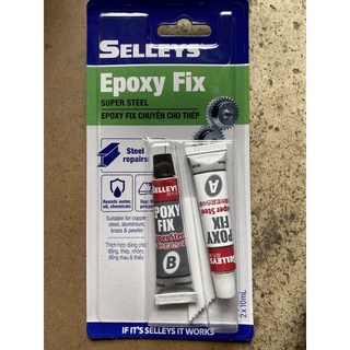 1 CẶP 2 TÍP Keo dán (gắn )sắt 2 thành phần AB EPOXY FIX SELLEYS