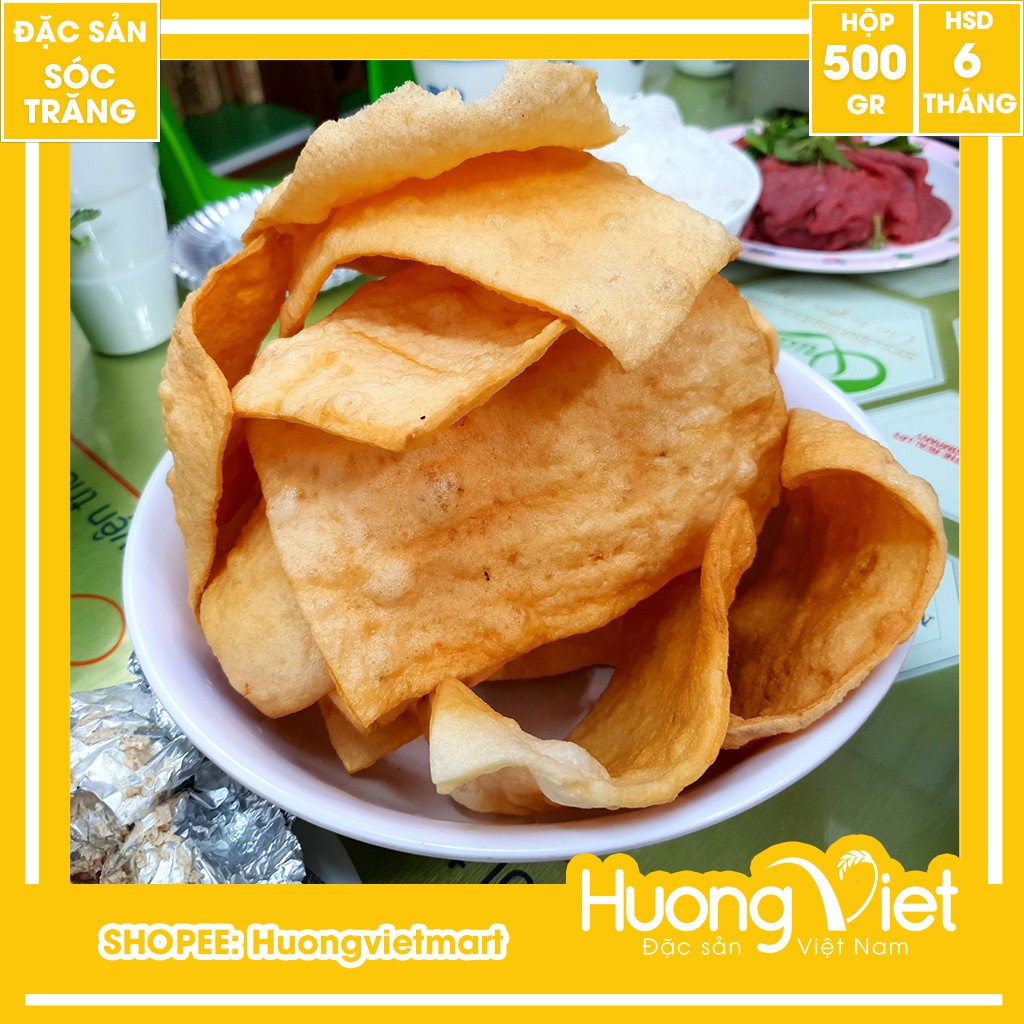 Bánh phồng tôm Liễu Trân thượng hạng 500g, bánh phồng tôm Sóc Trăng đậm đà tôm