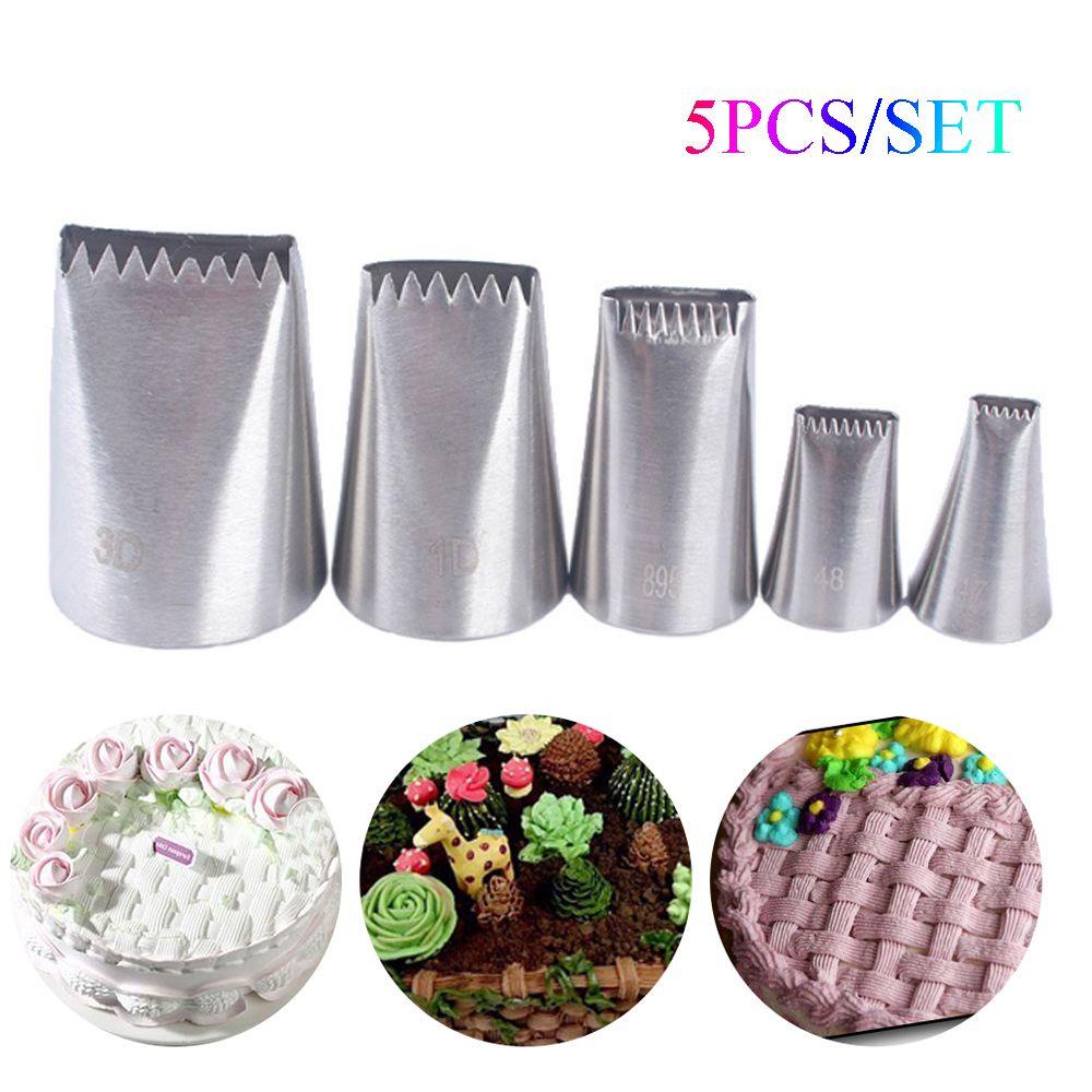 CONOPERY Set 5 Đuôi Bắt Bông Kem Bằng Thép Không Gỉ