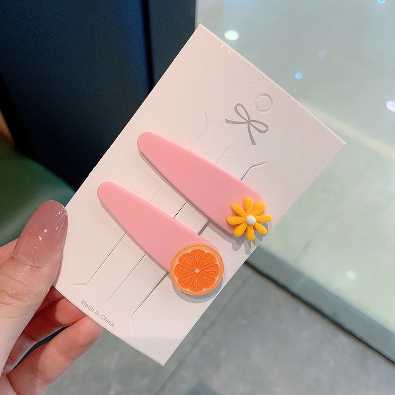 Set 10 Kẹp Tóc Hình Trái Cây Dễ Thương Cho Bé Gái