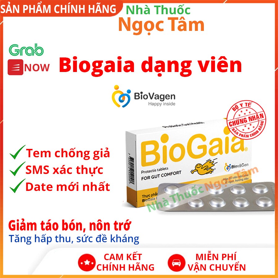 ✔️️️Dạng viên Biogaia men vi sinh giúp tăng cường hấp thu, hết táo bón nhập khẩu chính hãng Châu Âu