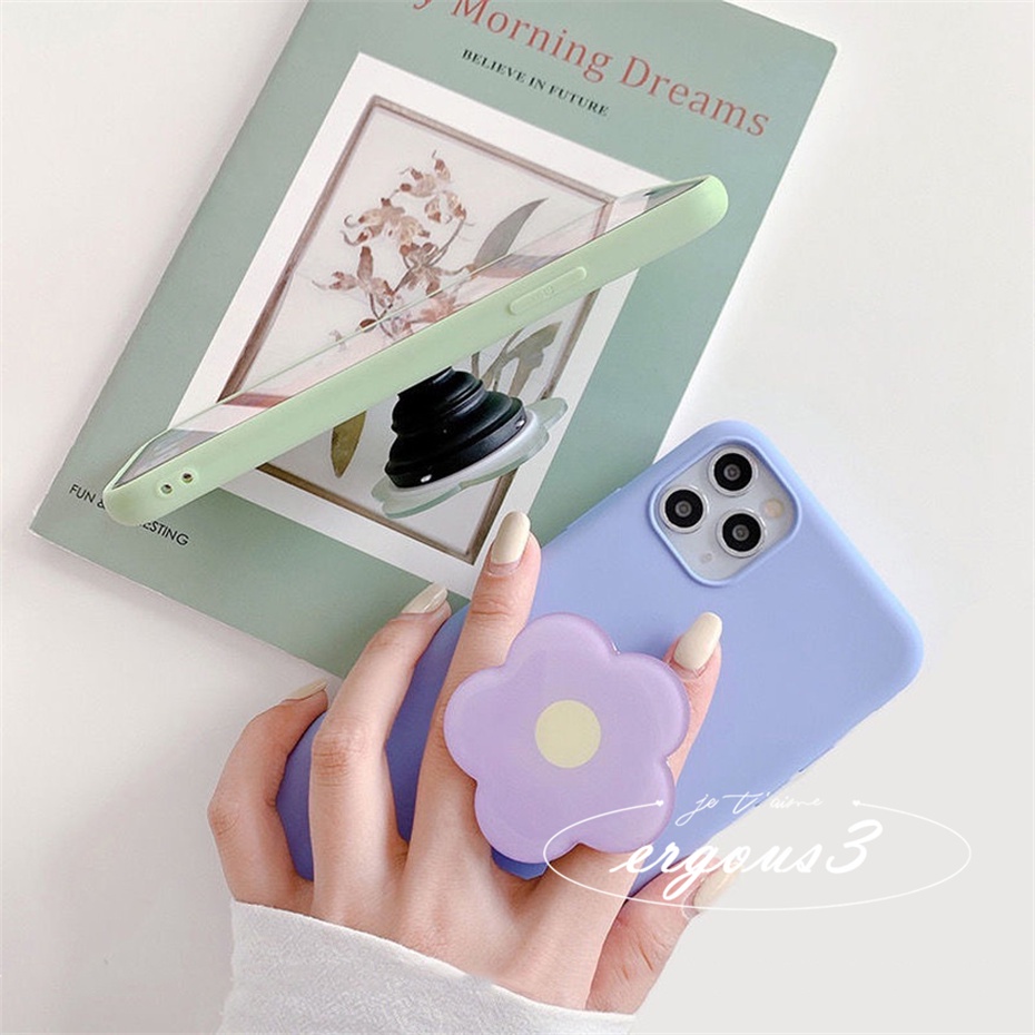 Nhẫn Đỡ Điện Thoại Hình Bông Hoa Màu Cầu Vồng Xinh Xắn