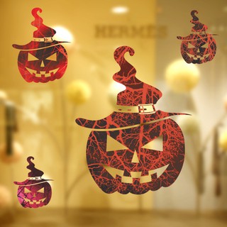 Miếng dán tường vinyl hình bí ngô Halloween