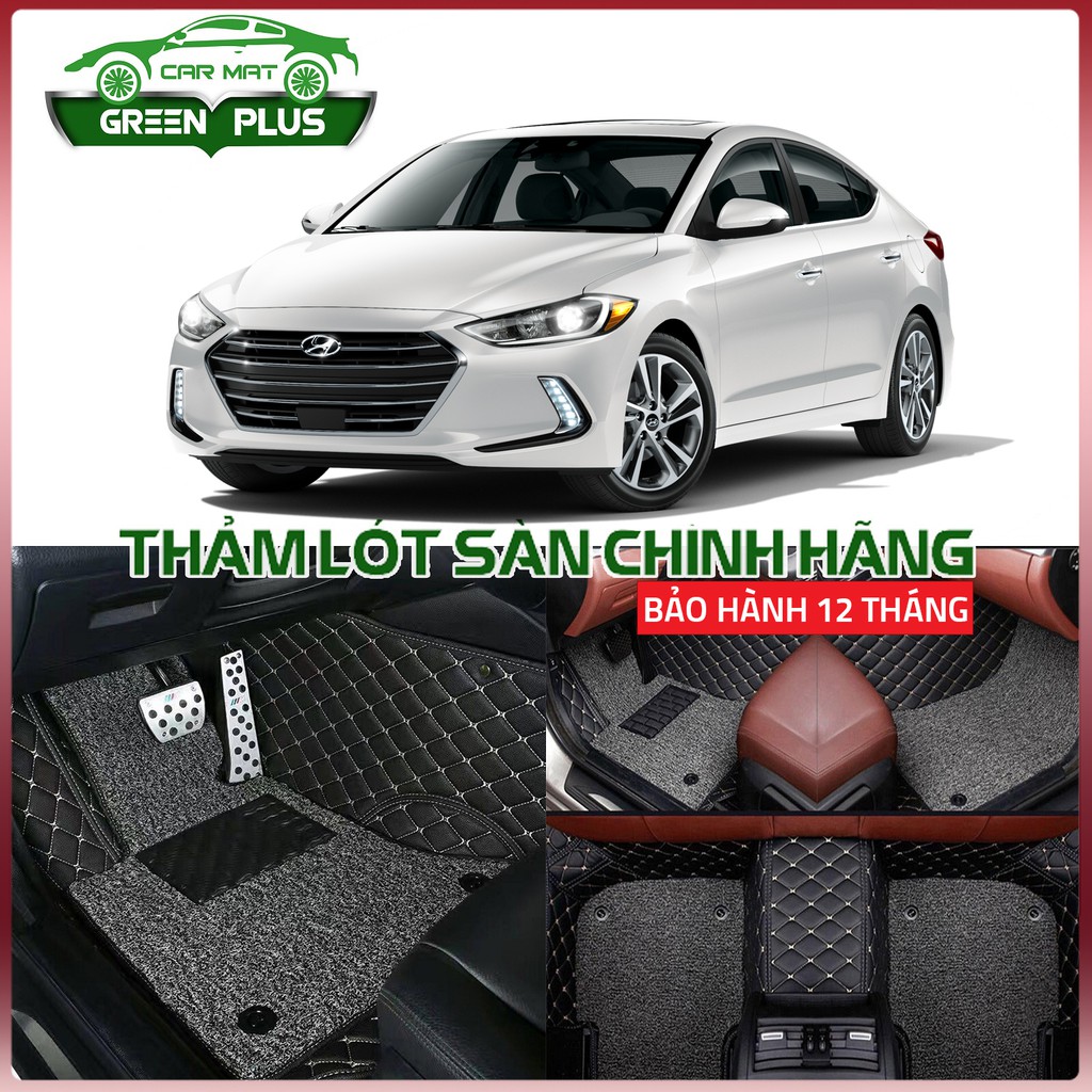 Thảm lót sàn ô tô 6D Hyundai Elantra chống nước, không mùi, phủ kín 90% sàn xe