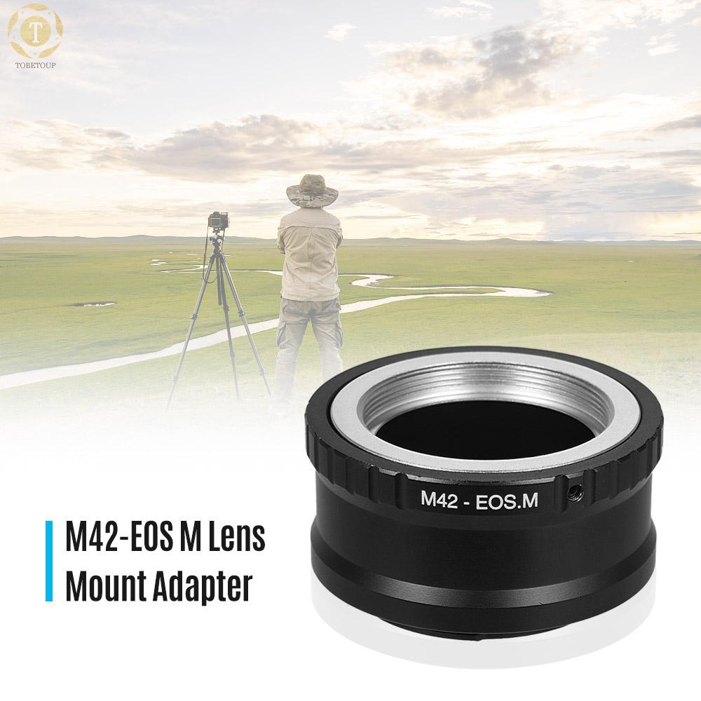 Ngàm Chuyển Đổi Ống Kính M42-Eos M Cho Máy Ảnh Canon Eos M M2 M3 M5 M6 M10 M50 M100