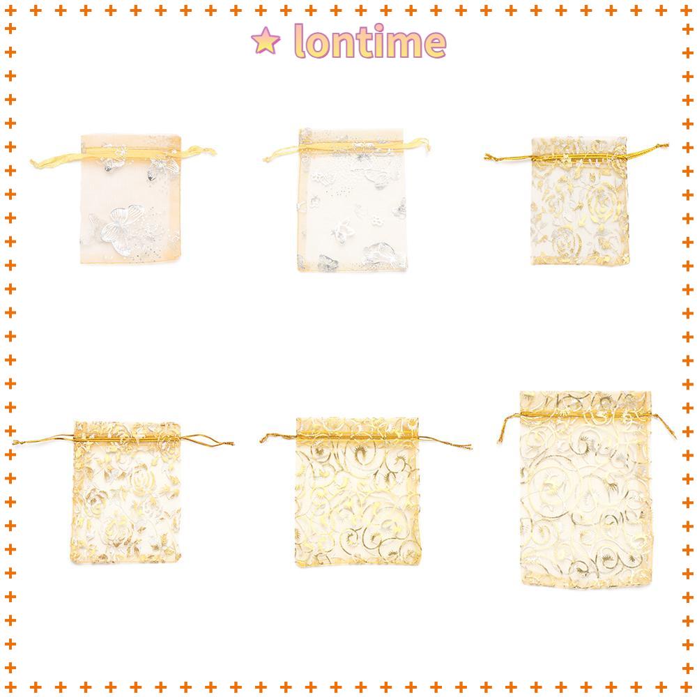 lontime 100Pcs Gift Pouches Bag Party Favours Sweet Biscuit Candy Treat Pack