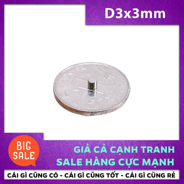 Đồ chơi đạo cụ ảo thuật hấp dẫn: Nam châm D3x 3