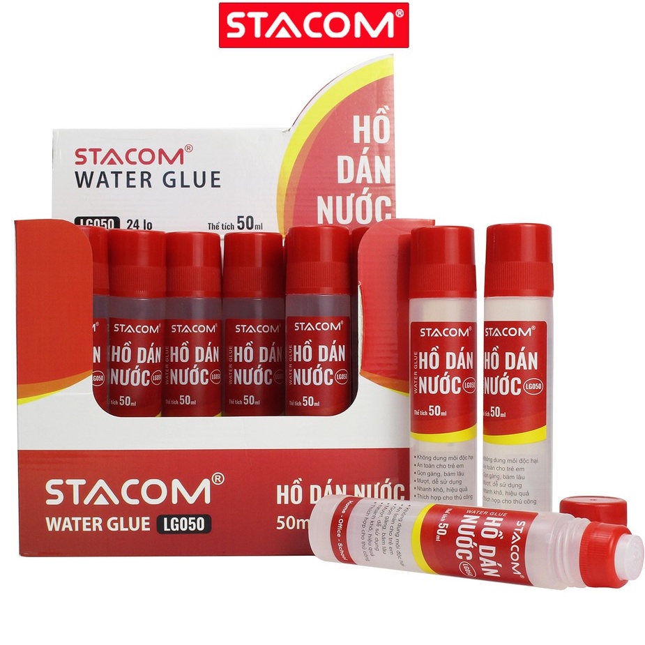 Hồ dán nước văn phòng Stacom cỡ lớn 50/125ml