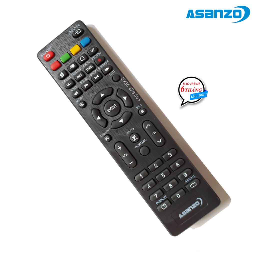 Điều khiển tv Asanzo mẫu 5 Smart tivi