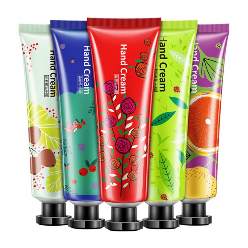 BIOAQUA 5pcs Hand Cream Plant Fragrance Moisturizing Travel Hand Cream Set