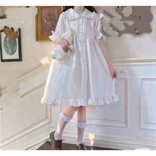 Váy đầm Lolita trắng