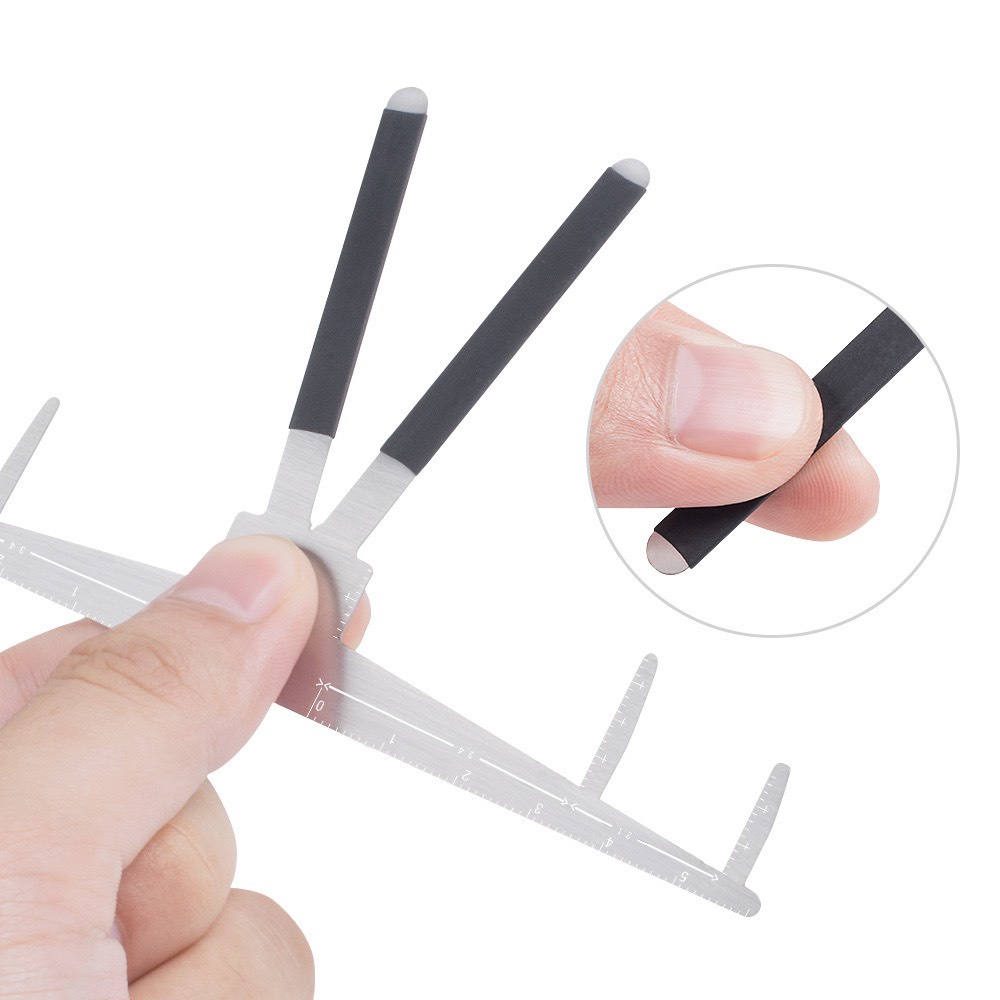 Thước đo vẽ lông mày tỷ lệ vàng,thước chữ A đo vẽ chân nhanh chính xác phun xăm